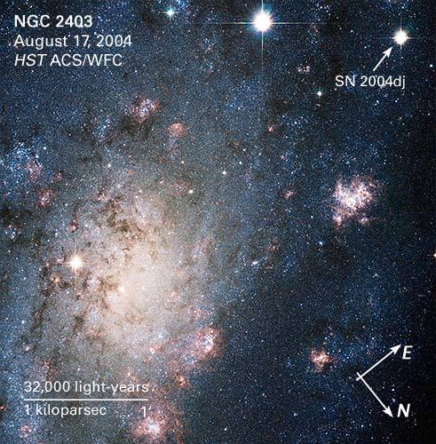 A Bright Supernova in the Nearby Galaxy NGC 2403 - NASA Science